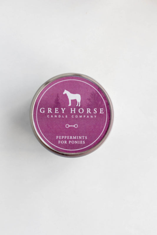 Peppermint for Ponies - Metal Tin Soy Candle